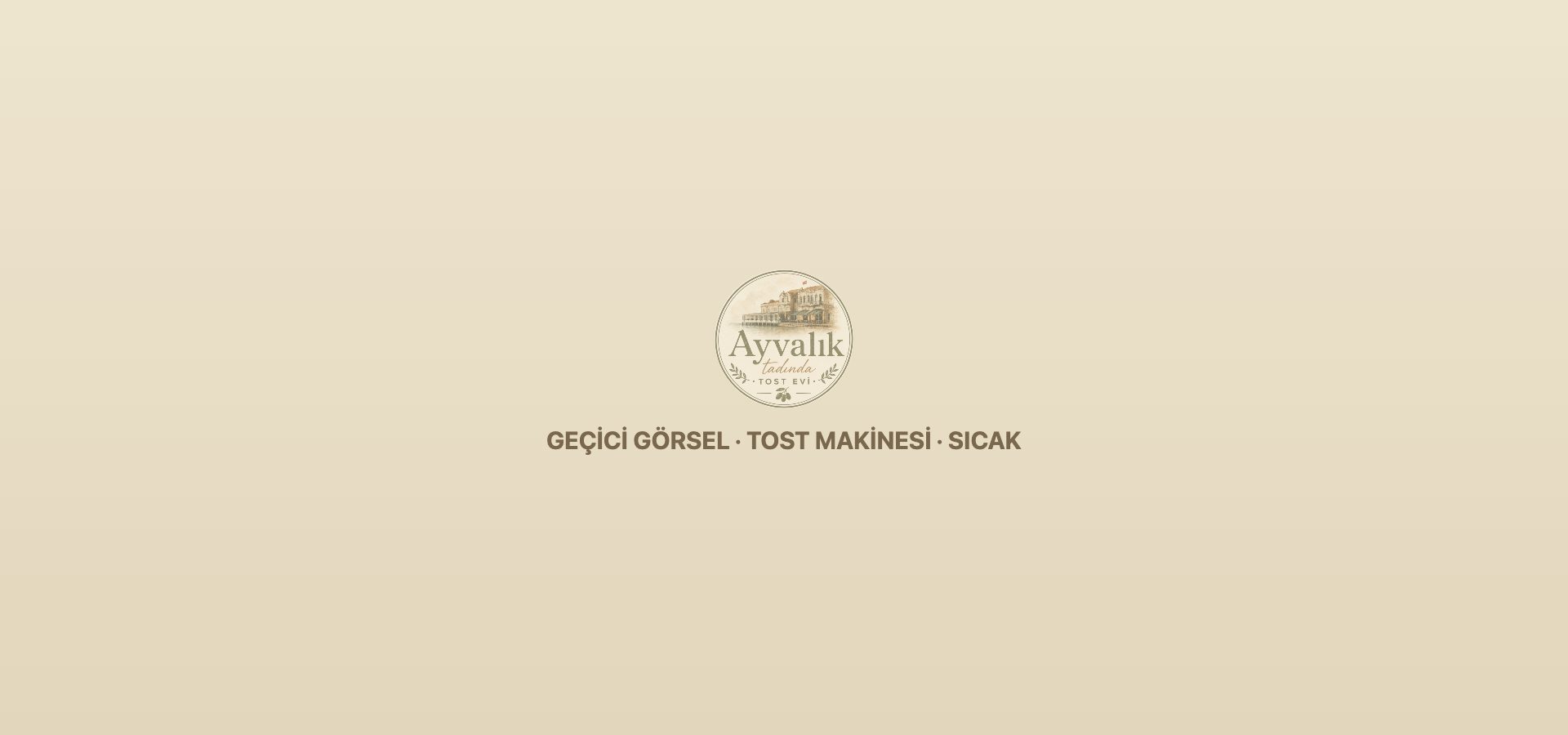 Tost makinesinde pişen Ayvalık tostu